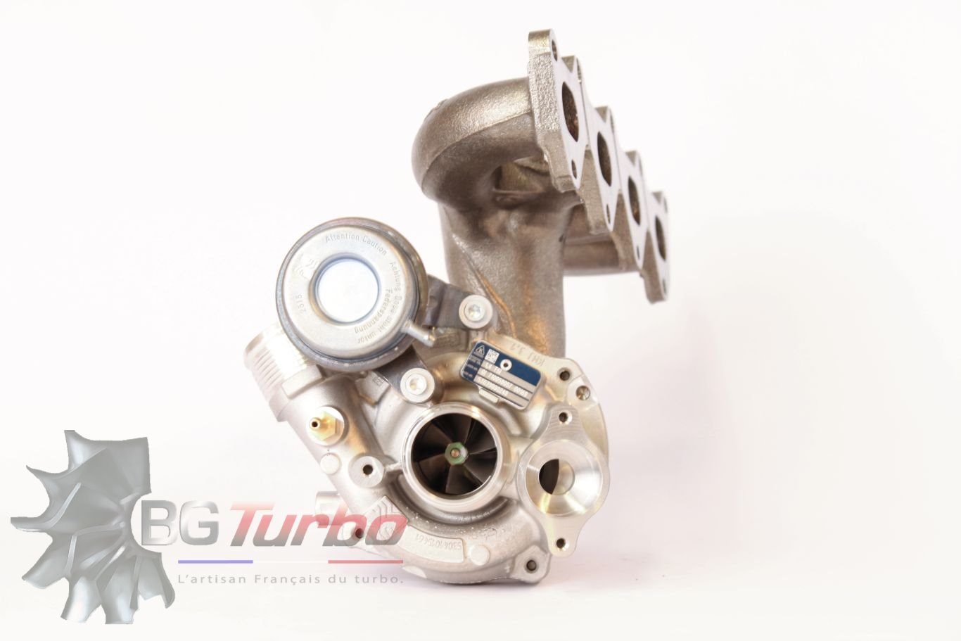 TURBO - HYBRIDE -  NEUF OE PRÉPARÉ EN FRANCE  - STAGE2 - 0 - 6+6 pales - MFS PERFORMANCE K429Diamètre admission - Ind : 39,3 mm / Exd : 56,08 mm / Angle : 30°
